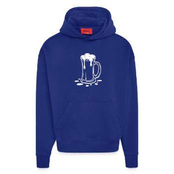 Overflowing Beer Mug Foam Party - Hoodie- made by SPREAD  - Iconic Blue - Front