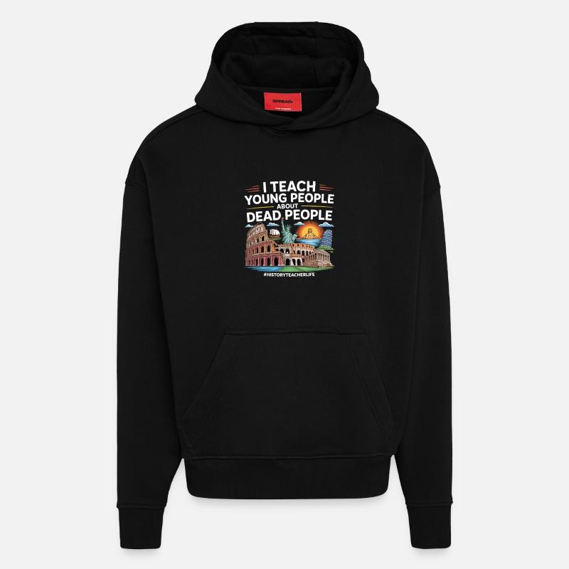 Geschichte - Hoodie- made by SPREAD  - SOLID BLACK
