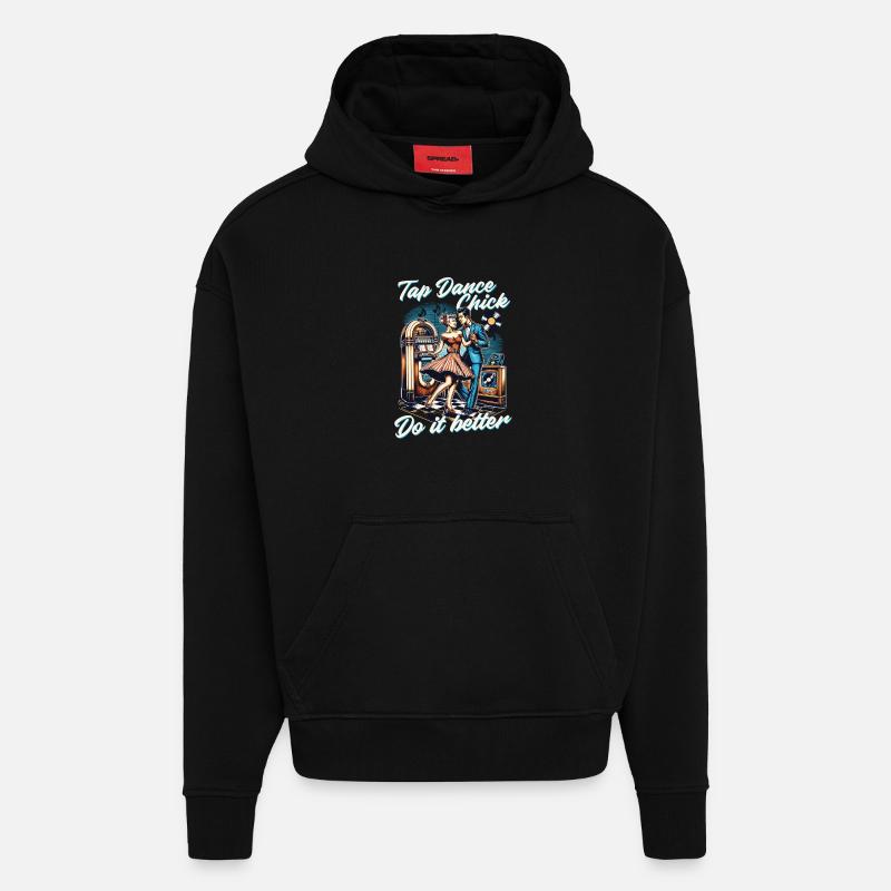 Stepptanz Stepptänzerin - Hoodie- made by SPREAD  - SOLID BLACK