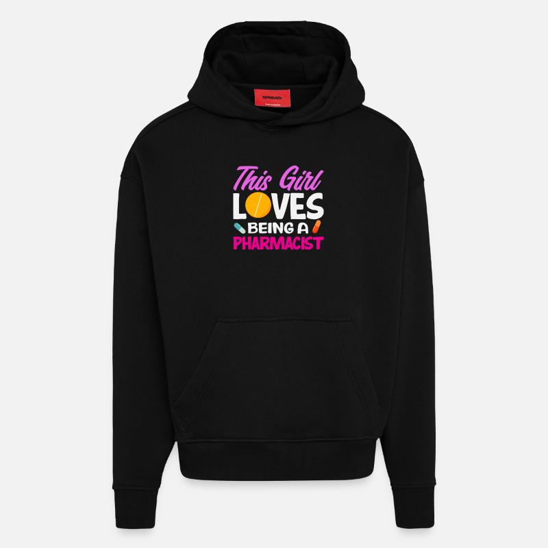 Apotheker Pharmazeutisch-technischer - Hoodie- made by SPREAD  - SOLID BLACK