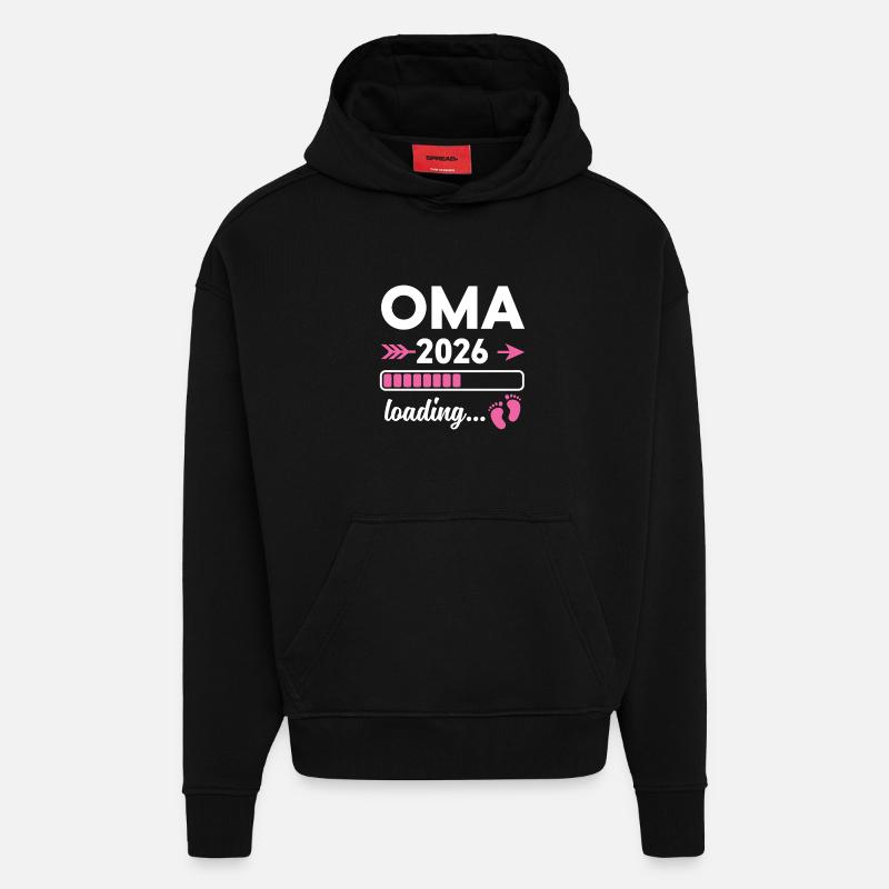 Oma 2026 Loading - Hoodie- made by SPREAD  - SOLID BLACK