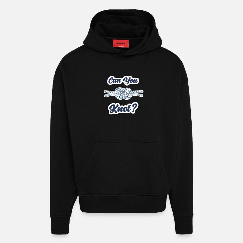 Funny Knot Sailor Design - Hoodie- made by SPREAD - SOLID BLACK