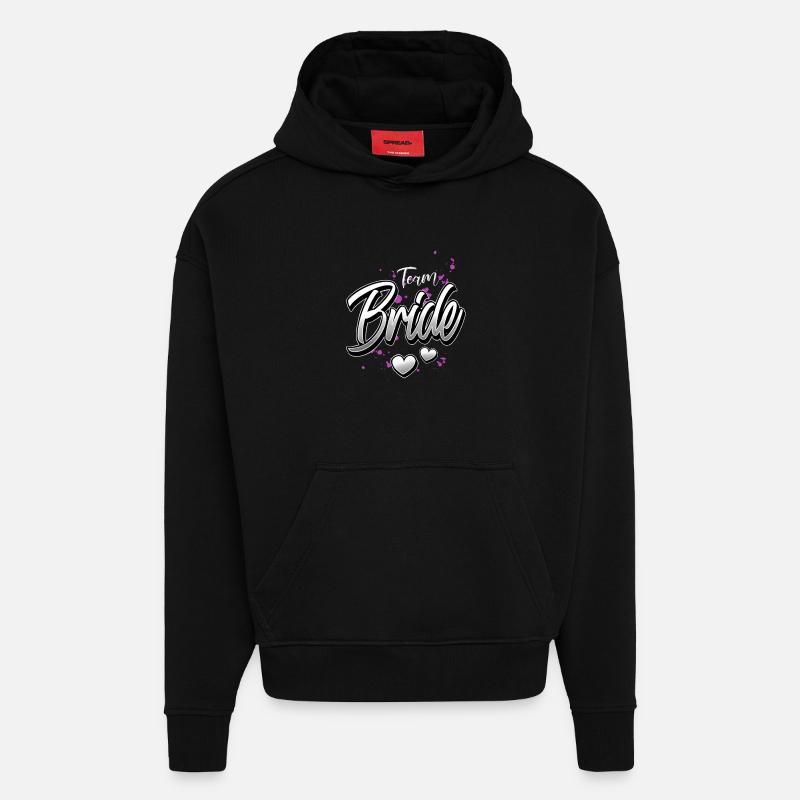 Team Bride JGA - Hoodie- made by SPREAD - SOLID BLACK