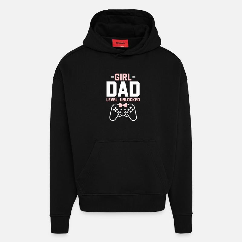 Werdender Papa & Vater, Geburt Tochter Mädchen - Hoodie- made by SPREAD - SOLID BLACK