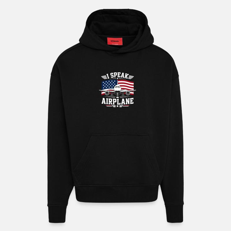 Flugzeug Wartung Techniker Luftfahrt - Hoodie- made by SPREAD - SOLID BLACK