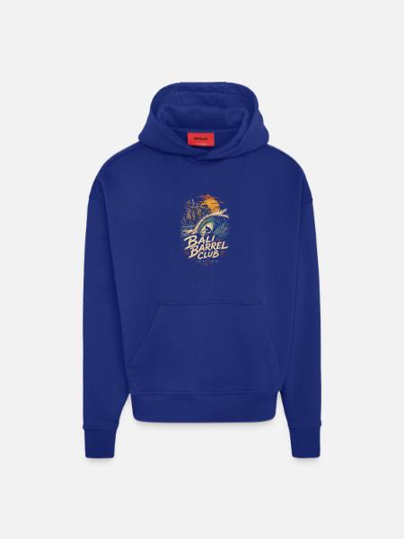Bali Barrel Club Surf - Hoodie- made by SPREAD - SOLID BLACK