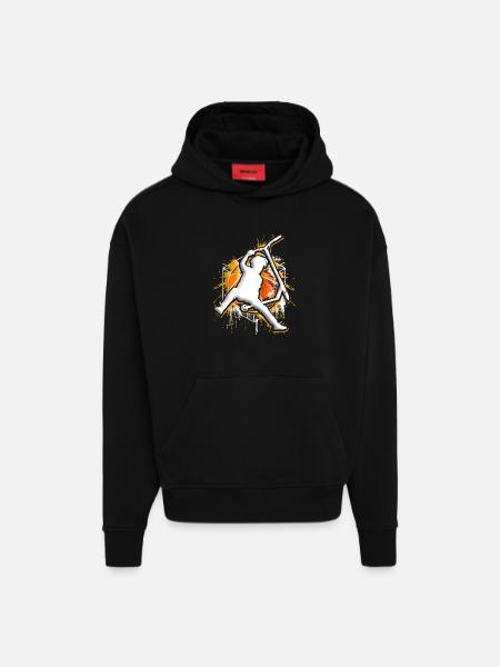 Scooter - Stuntscooter - Trottinette - Tretroller - Hoodie- made by SPREAD - SOLID BLACK