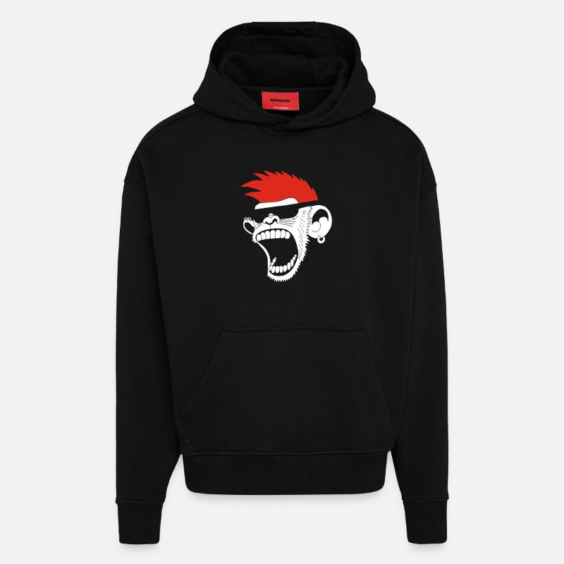 Nachäffen - Hoodie- made by SPREAD  - SOLID BLACK