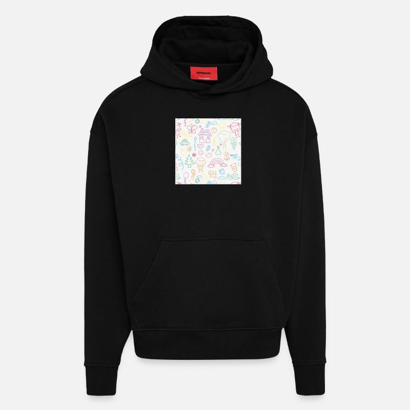 Schule - Hoodie- made by SPREAD  - SOLID BLACK