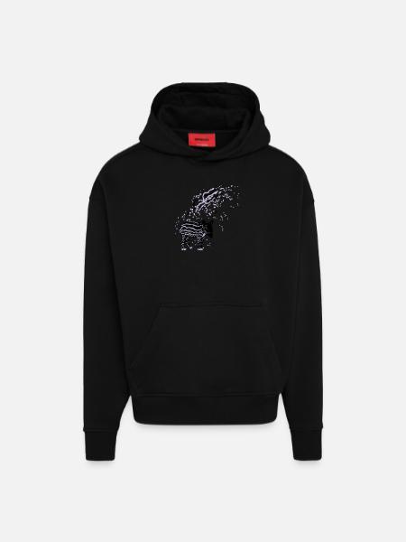 PLUX Tapir - Hoodie- made by SPREAD - SOLID BLACK