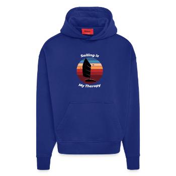 Sailing is my Therapy | Sailing T-Shirt Design - Hoodie- made by SPREAD  - Iconic Blue - Front