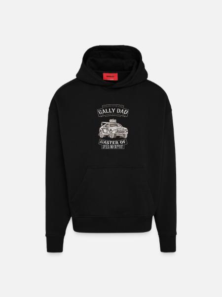 Rally Dad Master of Speed - Hoodie- made by SPREAD - SOLID BLACK