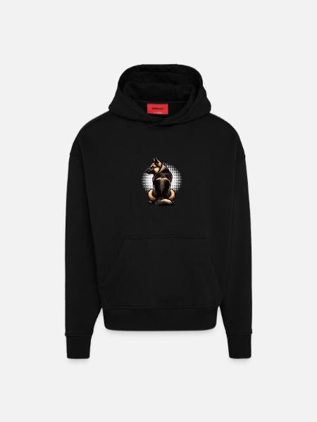 Deutscher Schäferhund Schäferhunde Schäferhunde - Hoodie- made by SPREAD - SOLID BLACK