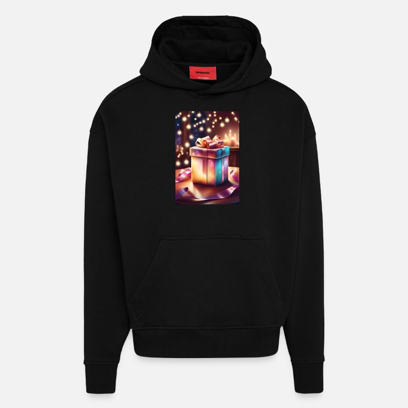 Super süße Weihnachtsgeschenkbox - Hoodie- made by SPREAD  - SOLID BLACK
