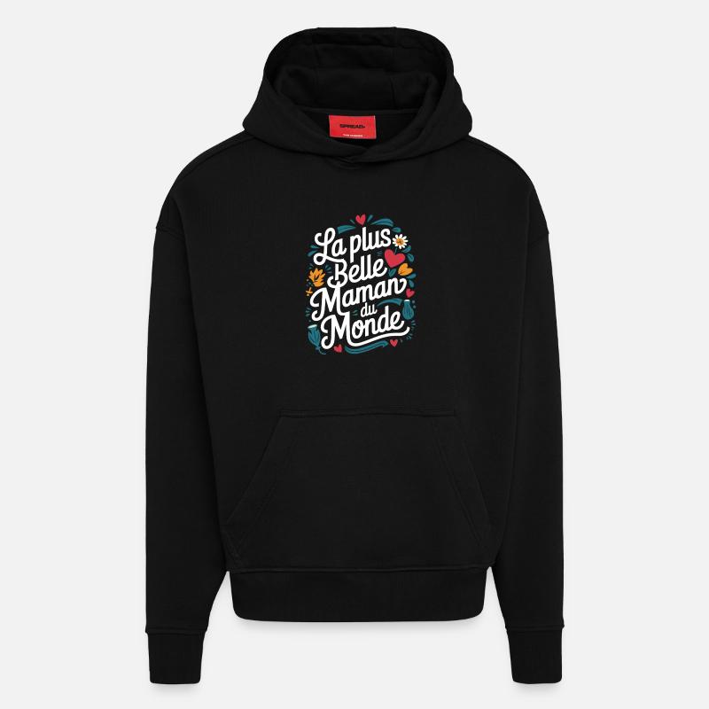Die schönste Mama der Welt - Hoodie- made by SPREAD  - SOLID BLACK