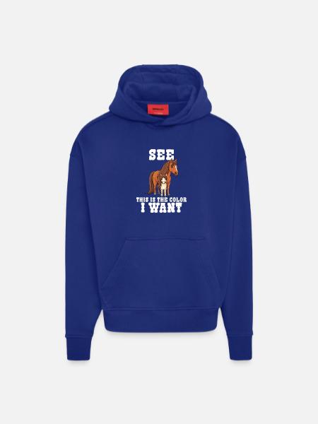Humor Reiter Reiten - Hoodie- made by SPREAD  - SOLID BLACK