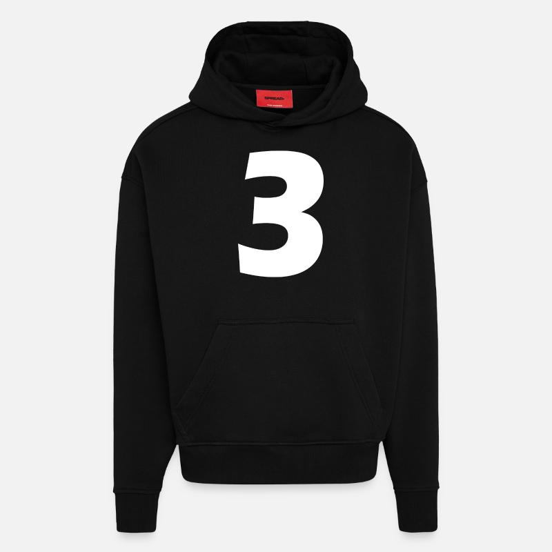 3 - Sweat à capuche bio épais oversize fabriqué en UE - SOLID BLACK