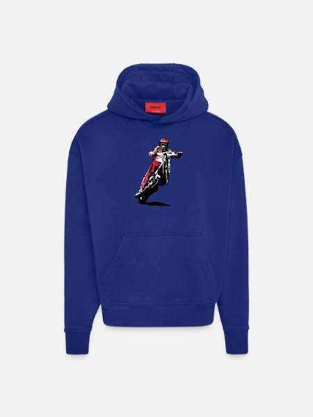 Speedway - Hoodie- made by SPREAD  - SOLID BLACK