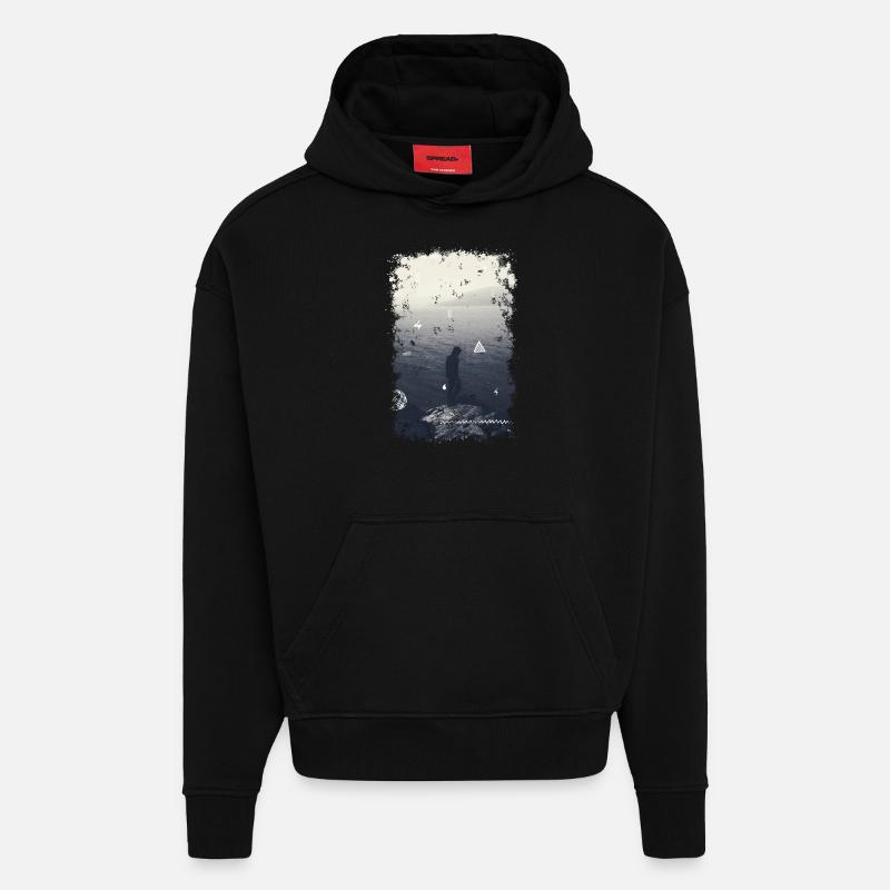 MEER - Hoodie- made by SPREAD - SOLID BLACK