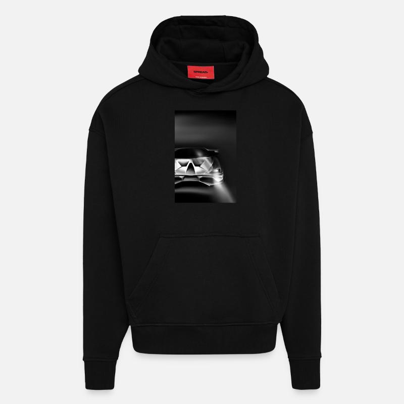 Auto schwarz - Hoodie- made by SPREAD  - SOLID BLACK