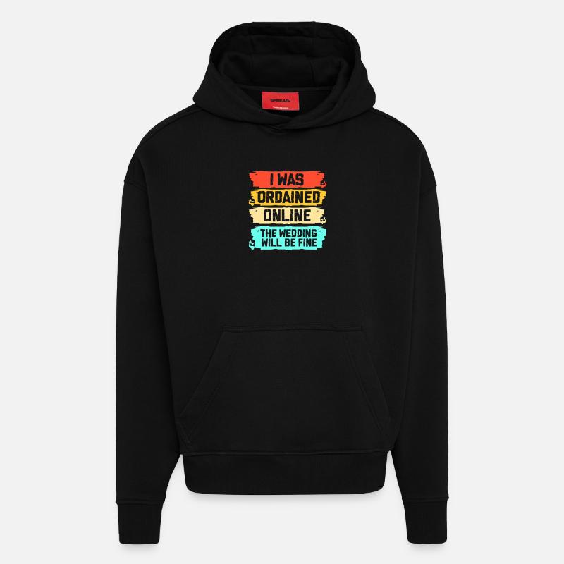 Pasteur - Sweat à capuche bio épais oversize fabriqué en UE - SOLID BLACK
