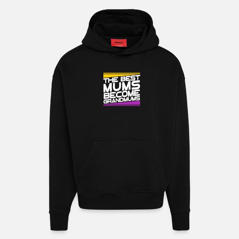 Oma Glückwunsch Großmutter Großmama Statement - Hoodie- made by SPREAD  - SOLID BLACK