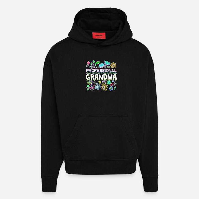 Großmama Spruch Großmutter Oma Ruhestand - Hoodie- made by SPREAD  - SOLID BLACK