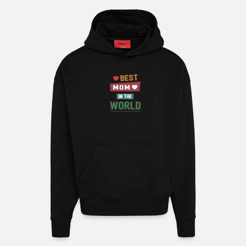 Beste Mutter der Welt - Hoodie- made by SPREAD  - SOLID BLACK