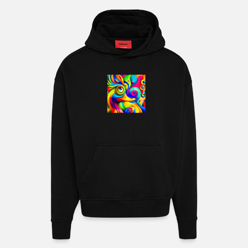 Gemälde von einer ente - Hoodie- made by SPREAD  - SOLID BLACK