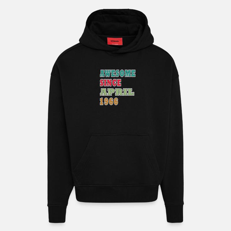 Erstaunlich seit April 1966 - Hoodie- made by SPREAD  - SOLID BLACK