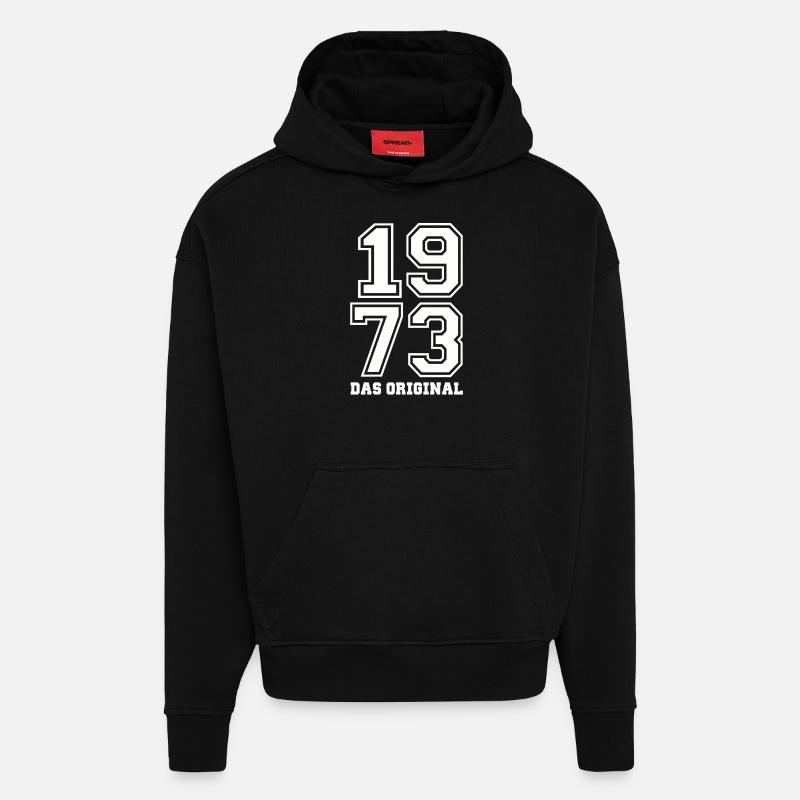 1973 das Original! - Hoodie- made by SPREAD  - SOLID BLACK
