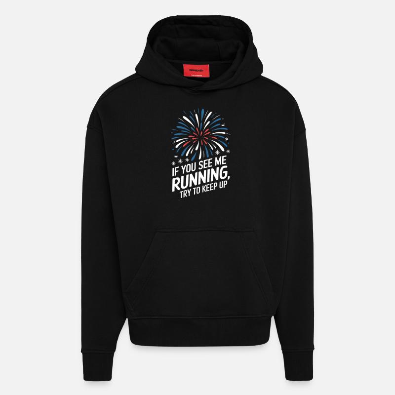 Pyrotechnics Fireworks Pyrotechnics - Hoodie- made by SPREAD - SOLID BLACK