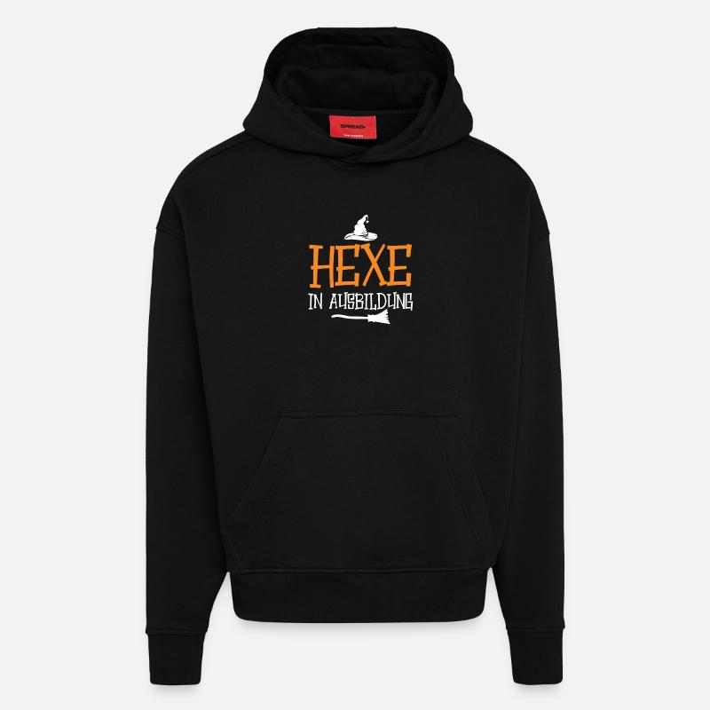 Witch in training - Hoodie- made by SPREAD  - SOLID BLACK