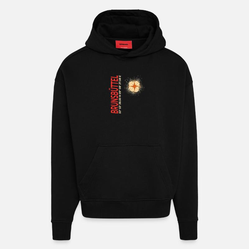 Brunsbüttel - Hoodie- made by SPREAD  - SOLID BLACK