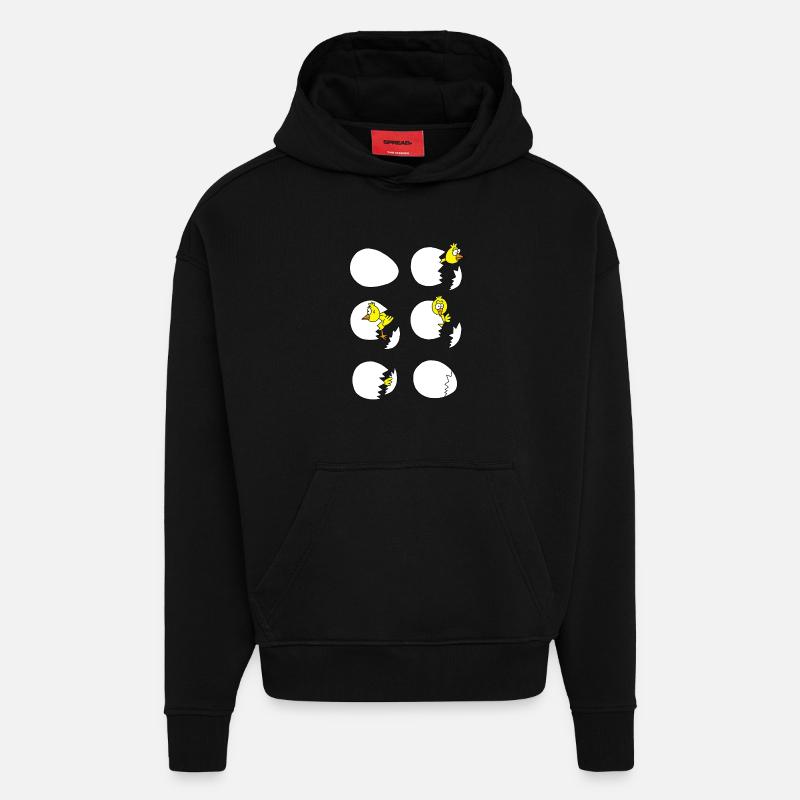Das Küken - Hoodie- made by SPREAD  - SOLID BLACK