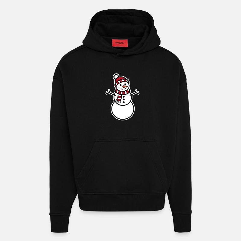 Schneemann - Hoodie- made by SPREAD  - SOLID BLACK