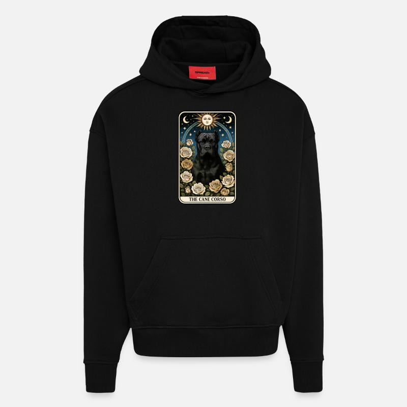 Cane Corso - Hoodie- made by SPREAD - SOLID BLACK