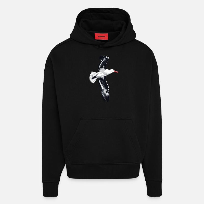 Möwe - Hoodie- made by SPREAD  - SOLID BLACK