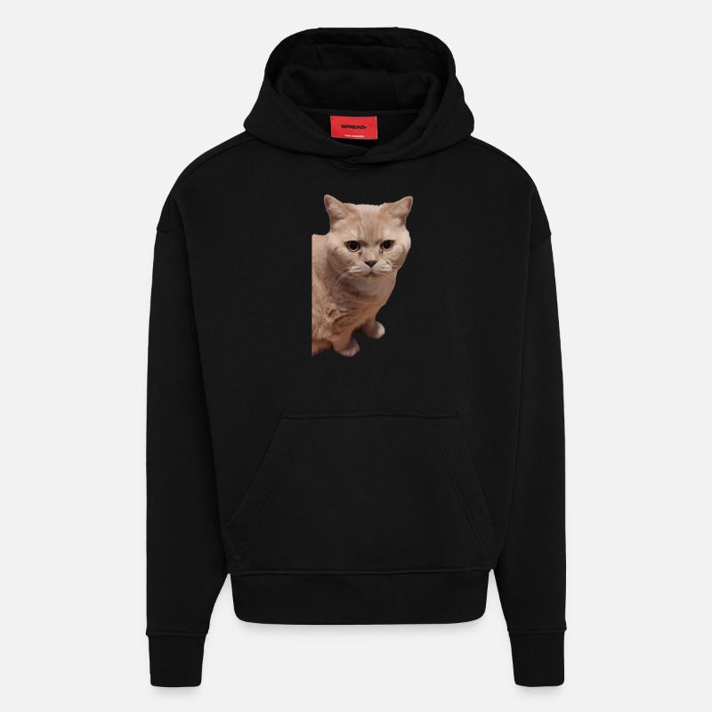 britisch Kurzhaar Katze Katzen - Hoodie- made by SPREAD  - SOLID BLACK