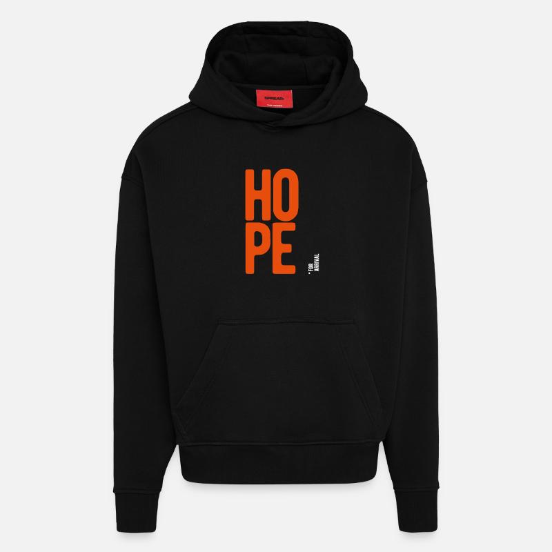 ThinkBick 142 - Hoodie- made by SPREAD  - SOLID BLACK