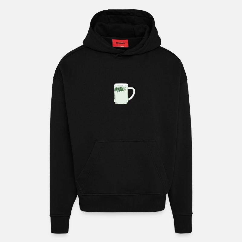 Spritzer - Hoodie- made by SPREAD  - SOLID BLACK