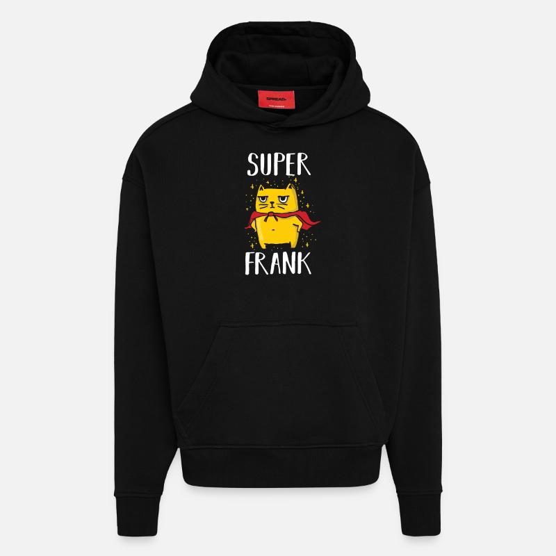 Franc - Sweat à capuche bio épais oversize fabriqué en UE - SOLID BLACK