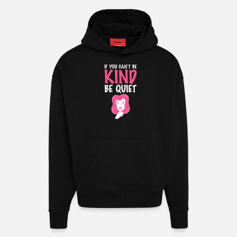 Mobbing - Hoodie- made by SPREAD  - SOLID BLACK