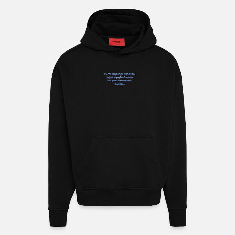 Poolside Kitchen Quip - Hoodie- made by SPREAD - SOLID BLACK