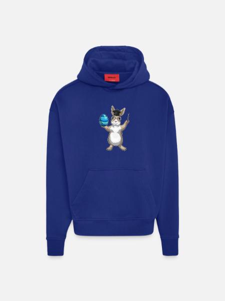 Bunny Easter Teacher - Hoodie- made by SPREAD  - SOLID BLACK