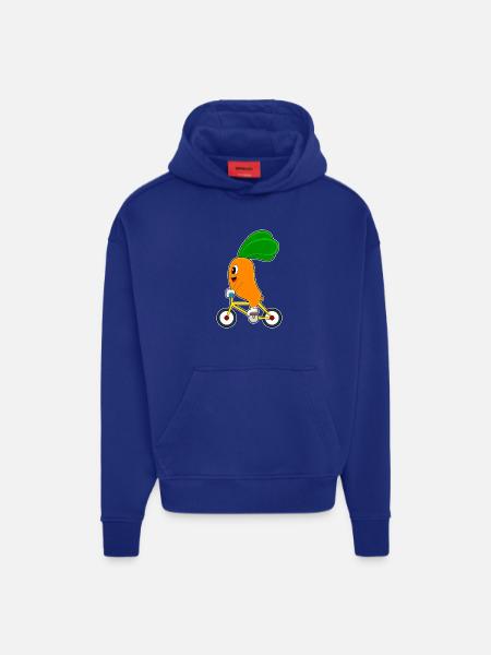 Carrot Bicycle - Hoodie- made by SPREAD - SOLID BLACK