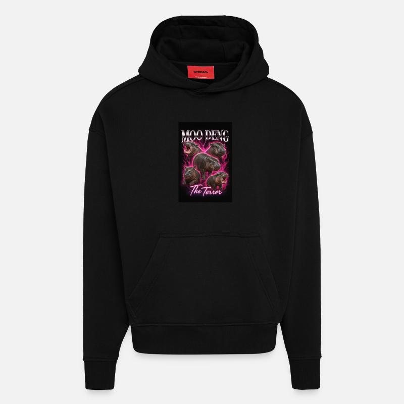 Muh Deng: Der Schrecken - Hoodie- made by SPREAD  - SOLID BLACK