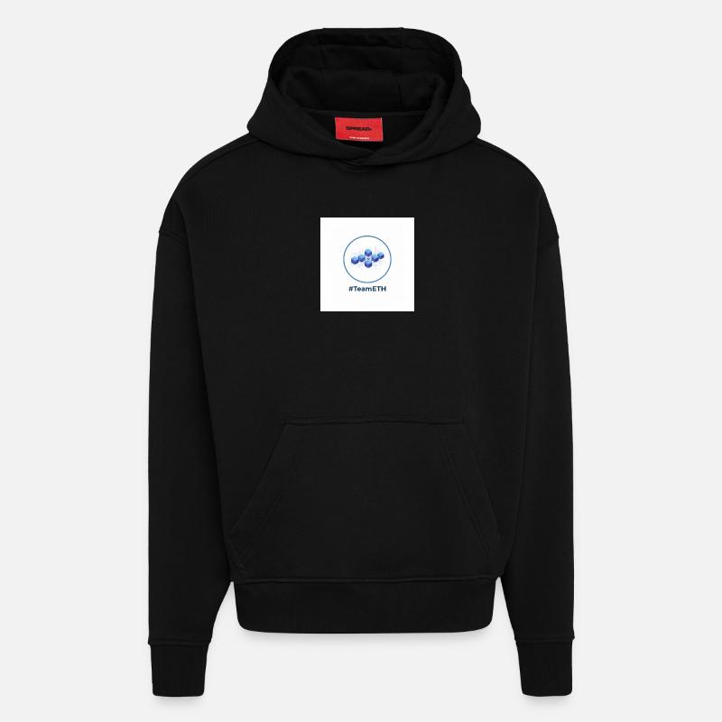 TeamETH node network - Hoodie- made by SPREAD  - SOLID BLACK