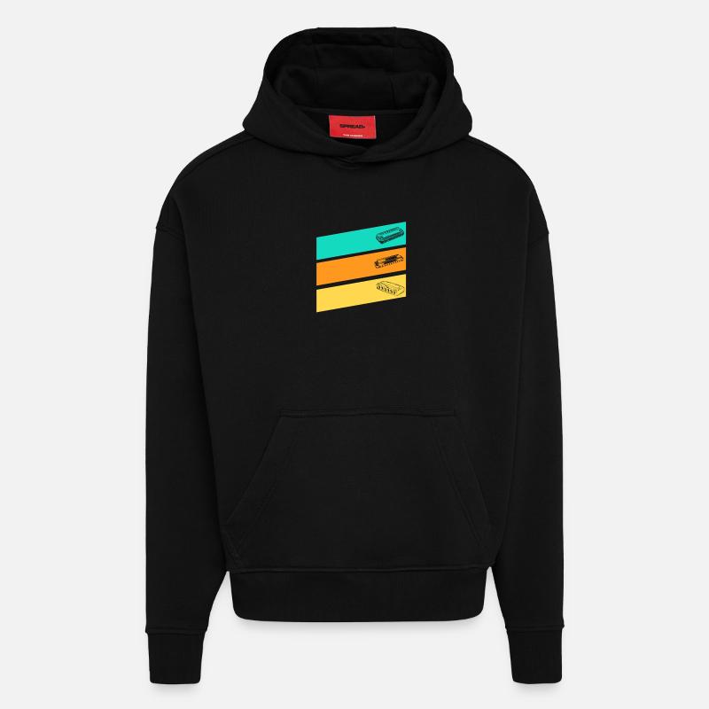 Harmonica Harmonica - Hoodie- made by SPREAD  - SOLID BLACK