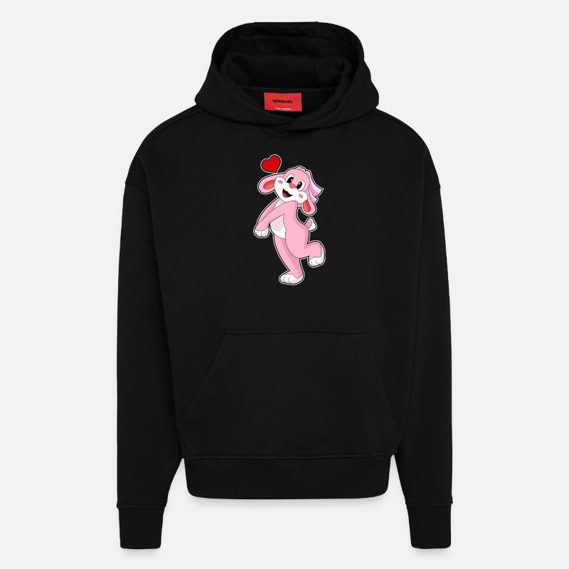 Rabbit Bride Veil Wedding - Hoodie- made by SPREAD - SOLID BLACK
